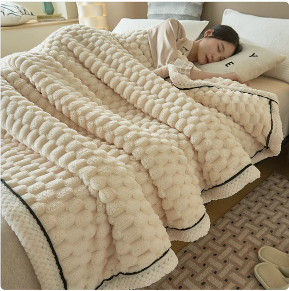 Cozy Coral Winter Blanket